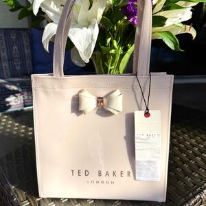 NWT Ted Baker Pale Pink Tote Bag with Bow